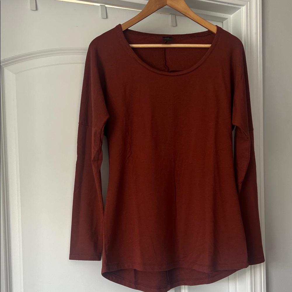Peruvian Connection Rust Long Sleeve Tee